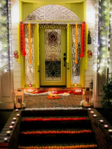 Where to Celebrate Diwali 2025 in Burlington County 2 Diwali Decorated Row Home Burlington City NJ