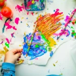 Colorful paint and art supplies representing creativity and women-owned businesses in Burlington County New Jersey