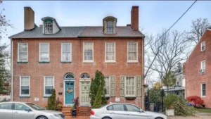 Spotlight: Mount Holly | History, Homes & Downtown Living 3 Historic twin home built in 1835 in Mount Holly NJ with original brick exterior and period details