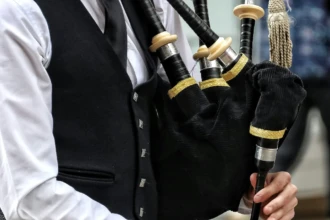 Traditional Irish bagpipes representing St Patrick’s celebrations and Irish heritage events in Burlington County New Jersey