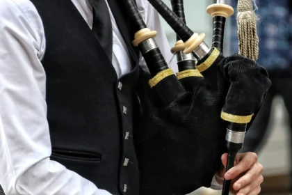 Traditional Irish bagpipes representing St Patrick’s celebrations and Irish heritage events in Burlington County New Jersey