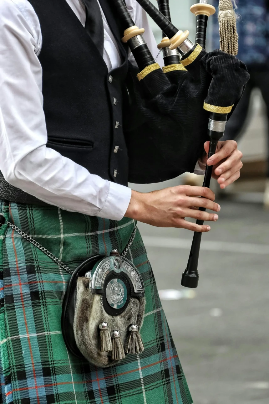 Traditional Irish bagpipes representing St Patrick’s celebrations and Irish heritage events in Burlington County New Jersey